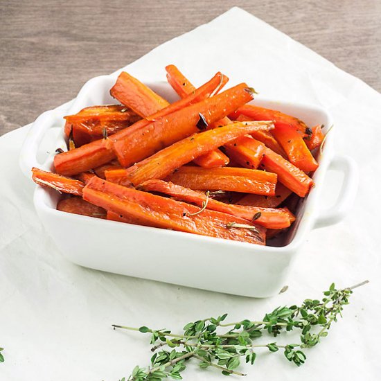 Honey and Thyme Roasted Carrots