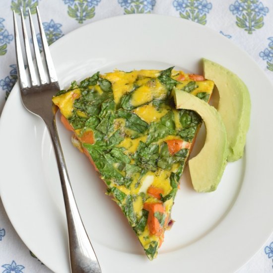 Sweet Potato and Spinach Frittata