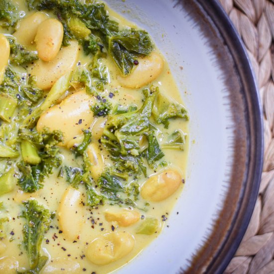 Kale, Coconut and Butterbean Soup