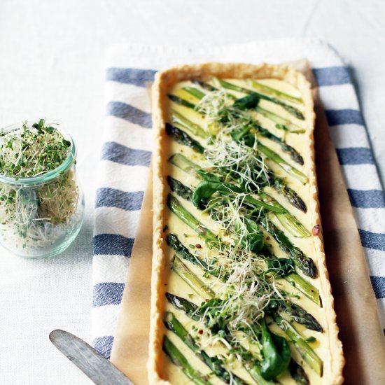 Asparagus and Ricotta Quiche