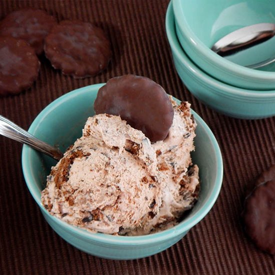 No Churn Thin Mint Cookie Ice Cream