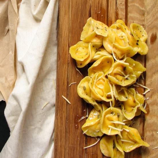 Ravioli with Pumpkin and Ricotta