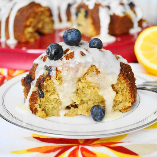 Blueberry Lemon Ricotta Cake