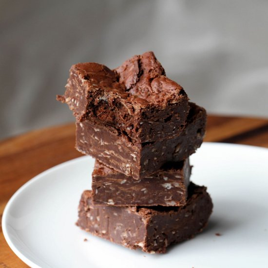 Double Chocolate Flourless Brownies