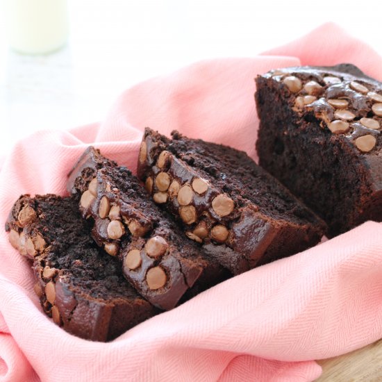 Double Chocolate Banana Fudge Loaf