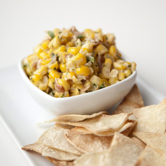 Mexican Sweet Corn Dip with Chips