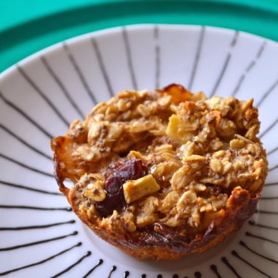 Oatmeal Apple Cinnamon Muffins