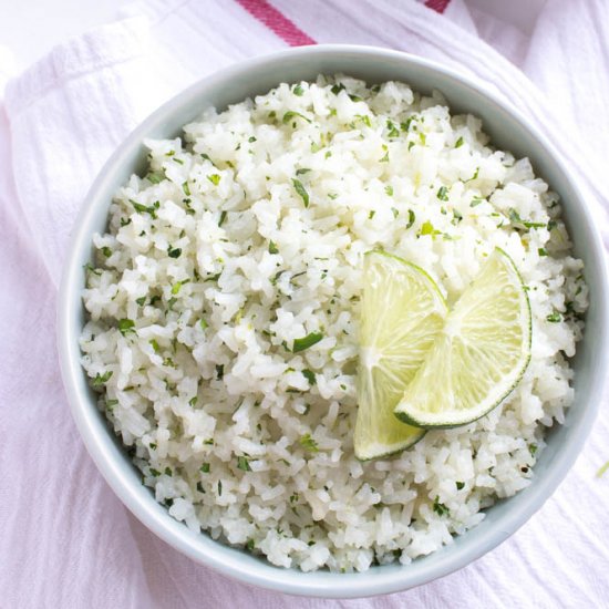 Cilantro Lime Coconut Rice