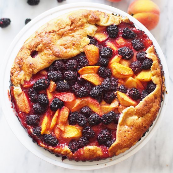 Blackberry & Peach Crostata