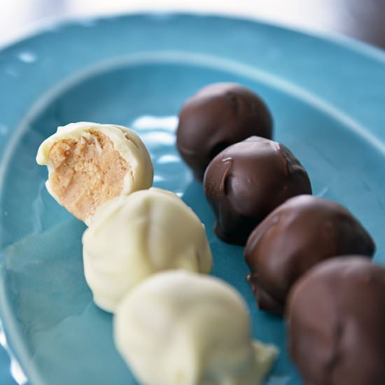 Peanut Butter Cup Protein Truffles