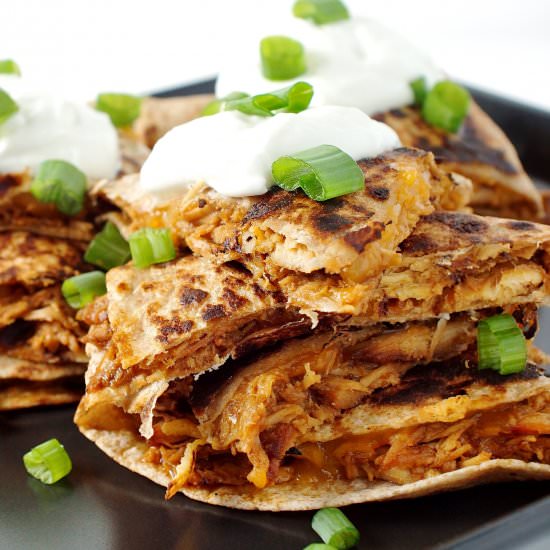 Honey Garlic Chicken Quesadillas