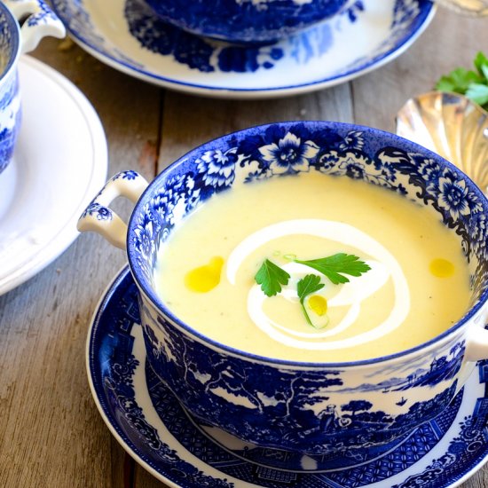 Pear, Brie and Leek Soup