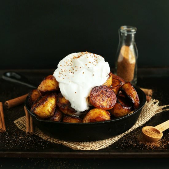 Coconut Sugar Caramelized Plantains