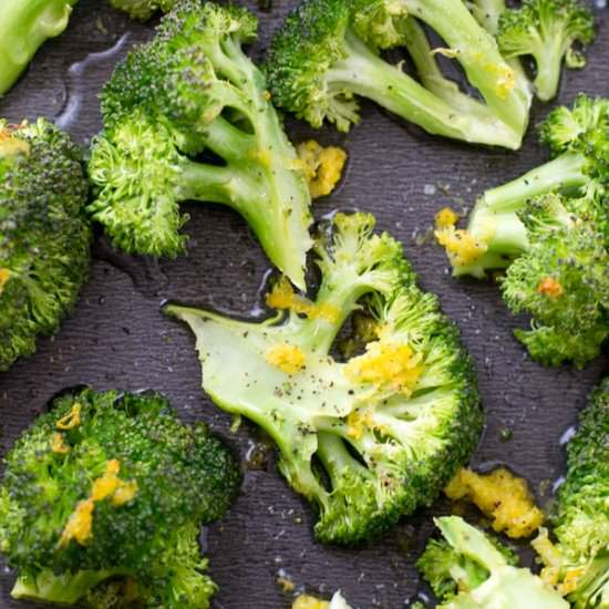 Oven-Roasted Lemon Broccoli