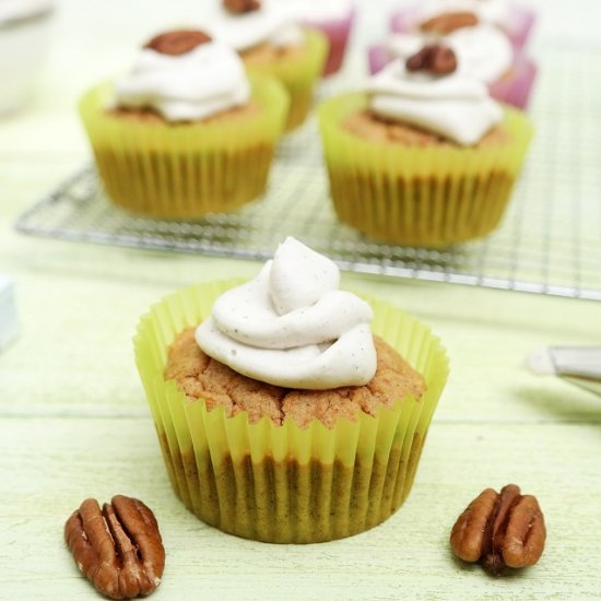 Carrot Cupcakes with Coconut Cream