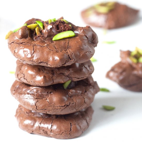 Dark Chocolate & Pistachio Cookies