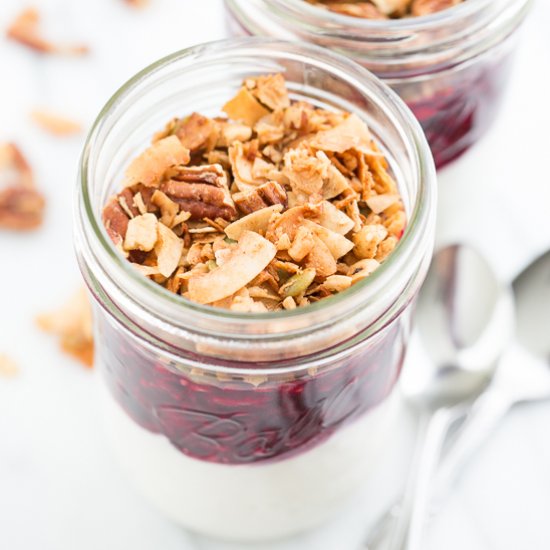 Fruit and Yogurt Cups with Granola