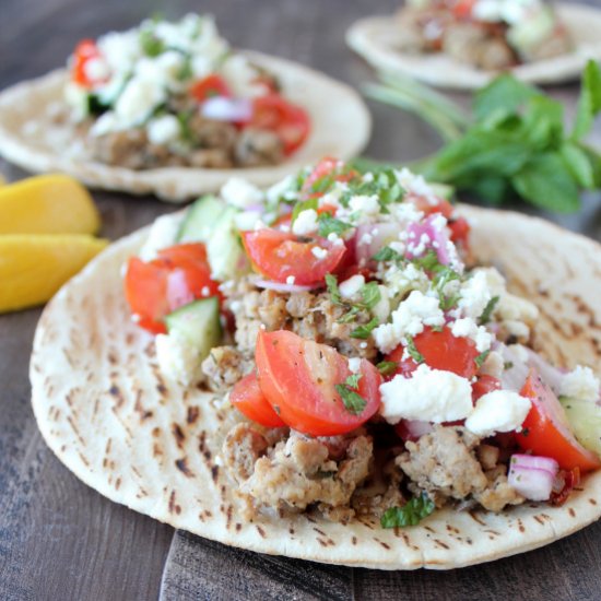 Greek Turkey Tacos