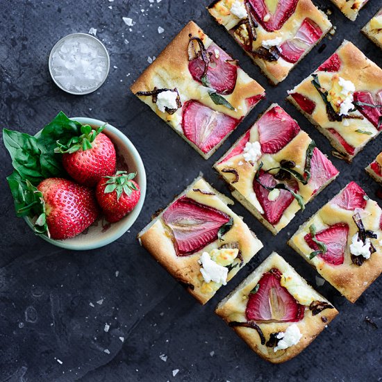 Fully-Loaded Strawberry Focaccia