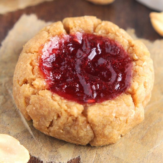 PB&J Thumbprint Cookies