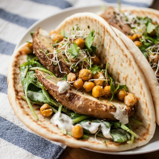 Ranch Pitas with Roasted Potatoes