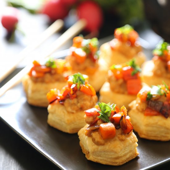 Spicy Asian Chicken Puff Bites