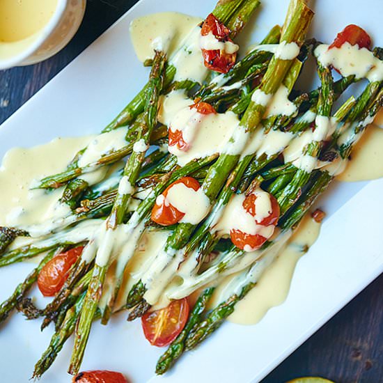 Roasted Veggies with Hollandaise