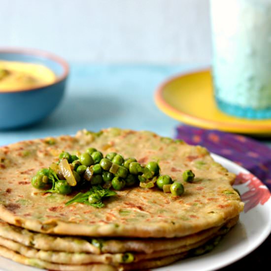 Green Peas Paratha