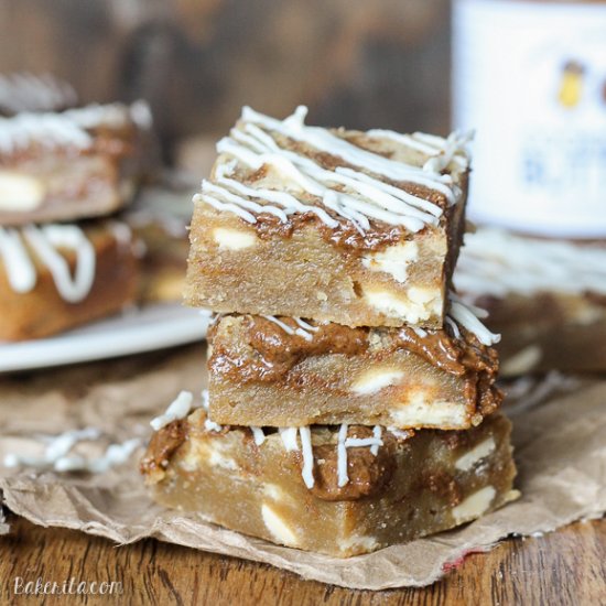 Browned Butter White Choc Blondies