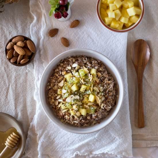 Almond-Kasha Porridge w/ Ginger