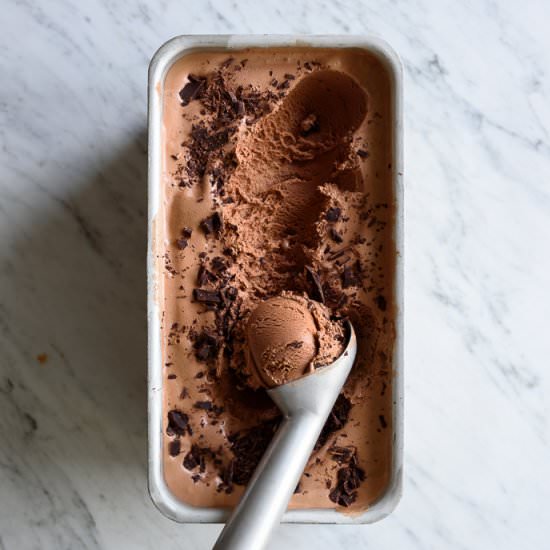 Vegan Chocolate-Coffee Ice Cream