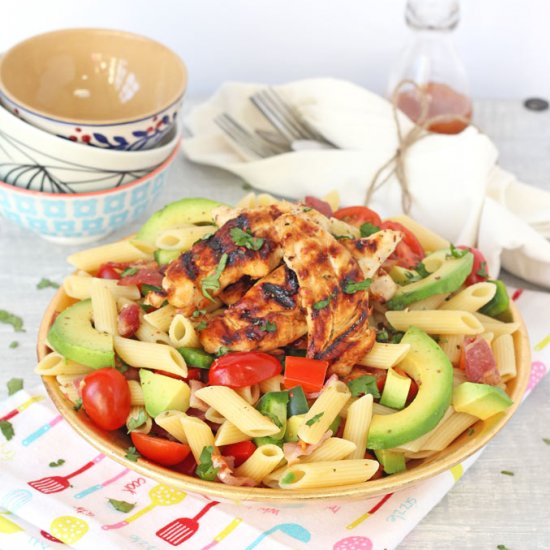 Avocado & Bacon Pasta Salad