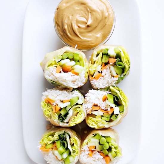 Summer Rolls with Peanut Sauce