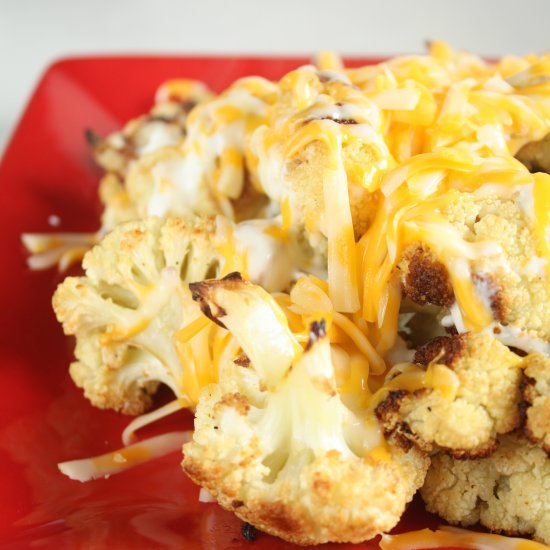 Cheesy Ranch Roasted Cauliflower