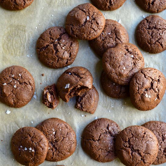 Salted Dark Chocolate Cookies