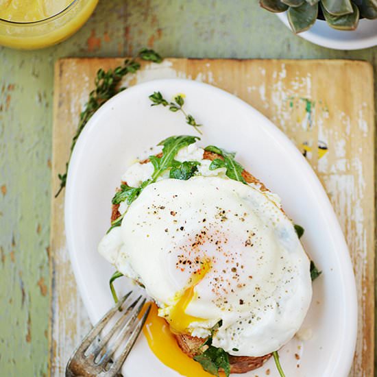 Open Face Breakfast Sandwich