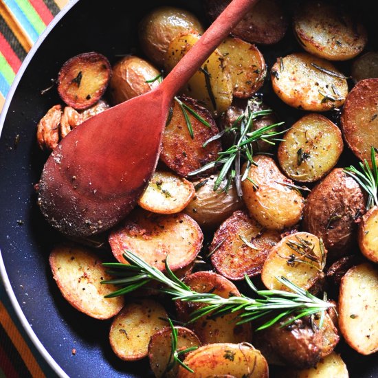 Pan-Fried Baby Potatoes