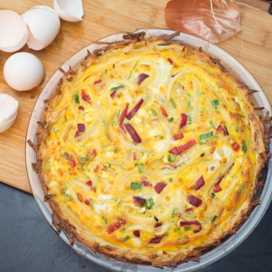 Potato Crust Quiche