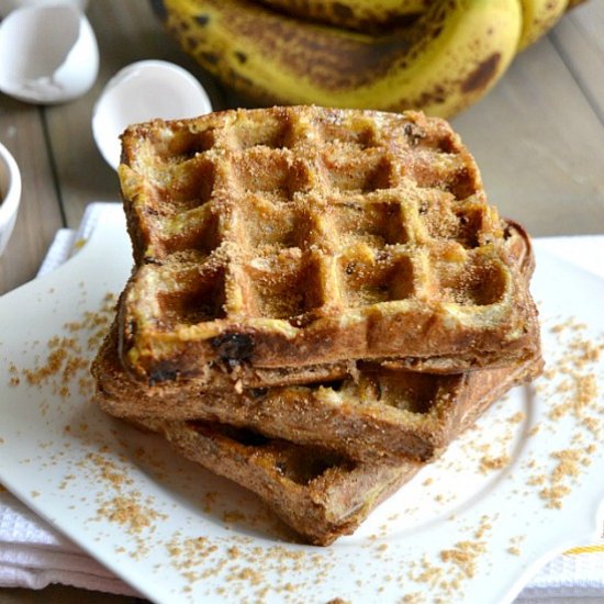 PB Banana French Toast Waffles