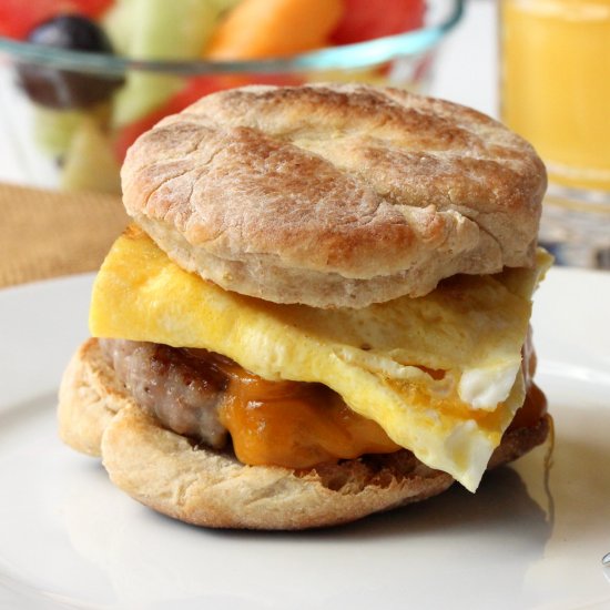 Egg, Cheese & Maple Sausage Sammy