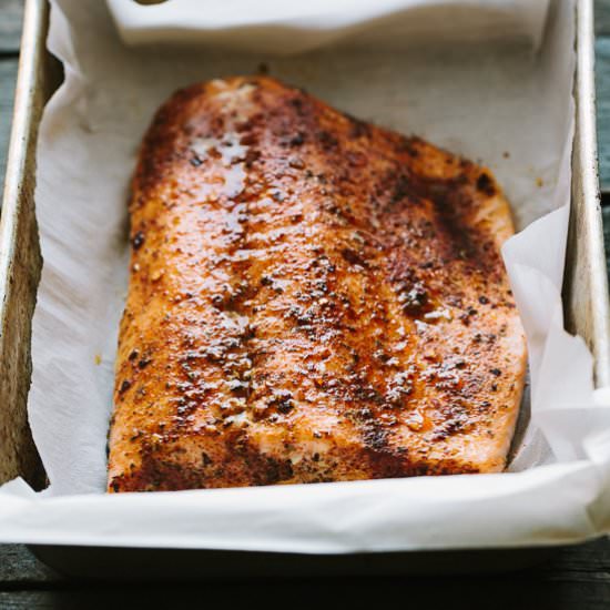 Baked Salmon with Potlatch