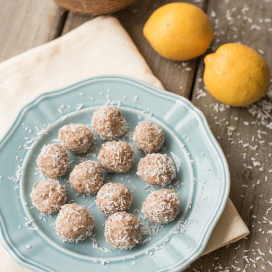 Raw Lemon Coconut Macaroons