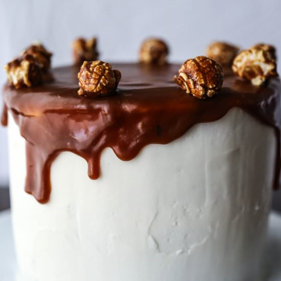 Caramel Popcorn Cake