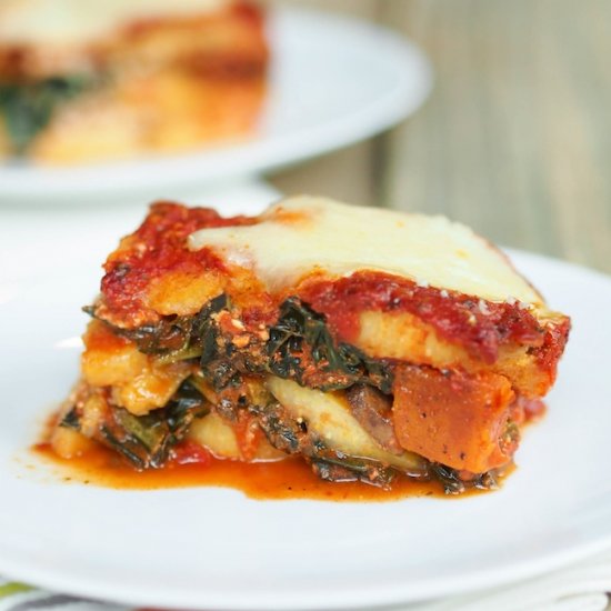 Polenta Lasagna with Kale & Squash