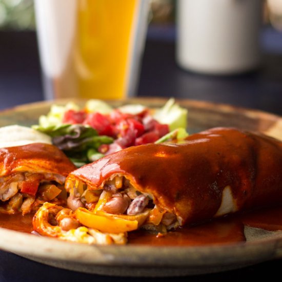 Fajita Bean Burrito