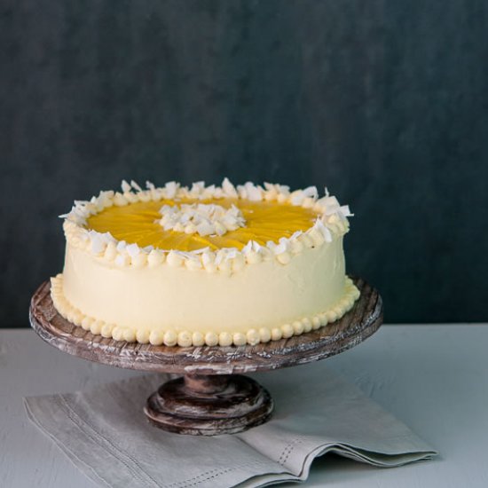 Mango Coconut Chiffon Cake