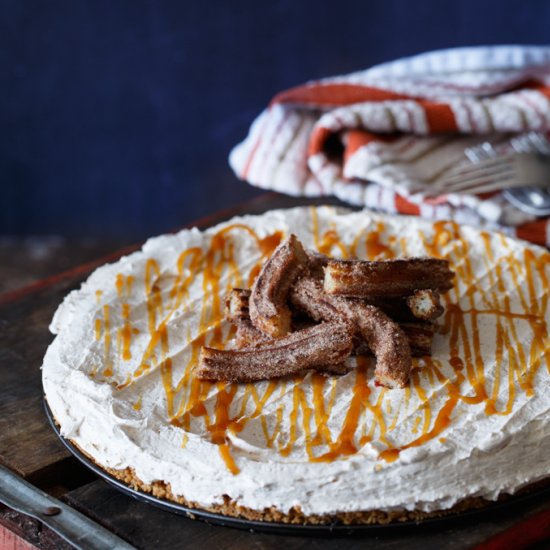 No Bake Churro Cheesecake