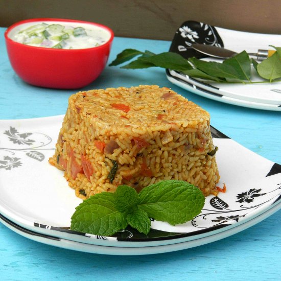 Tomato Rice | Thakali Sadham