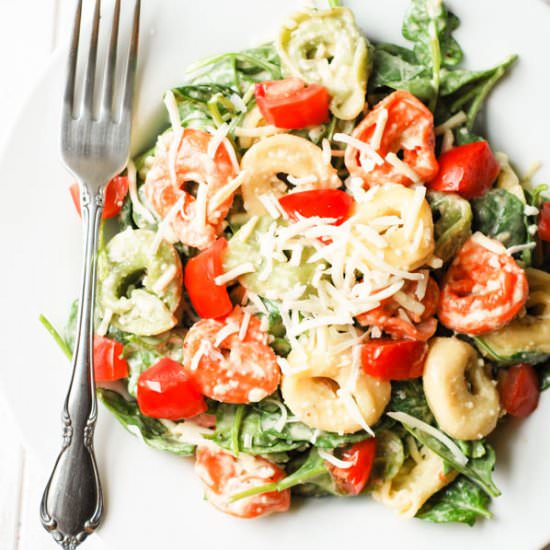 Spinach and Tortellini Salad