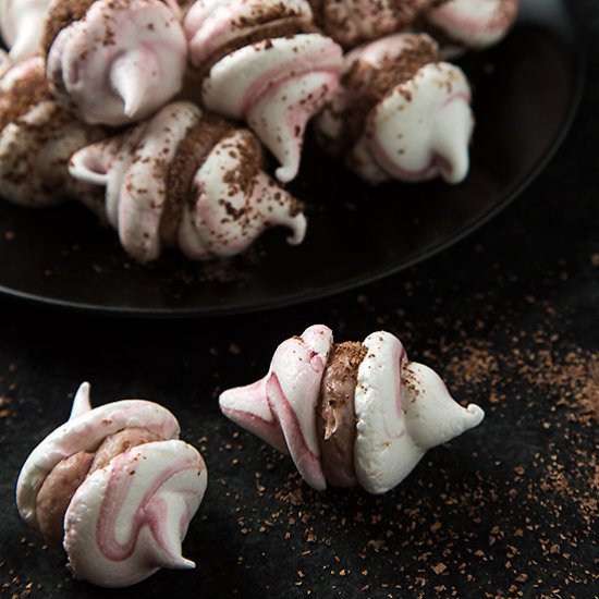 Cherry Meringue Kisses